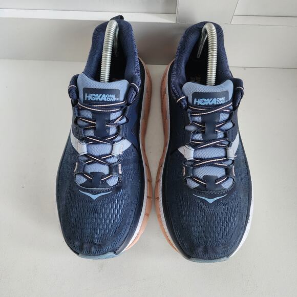 HOKA One One Gaviota 2 Women's Size 8.5 Athletic Shoes Indigo Blue / Dusty Pink - Picture 3 of 11